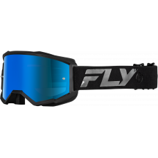 YOUTH ZONE GOGGLE BLACK/BLACK W/ SKY BLUE MIRROR/SMOKE LENS