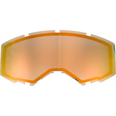 DUAL LENS W/O VENTS ADULT ORANGE MIRROR/SMOKE
