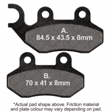 BRAKE PADS SFA264HH DOUBLE-H SINTERED