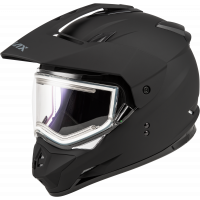 GM-11S SNOW HELMET W/ ELEC SHIELD MATTE BLACK 2X