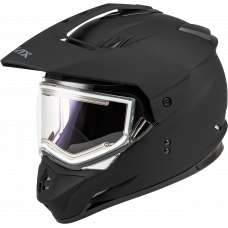 GM-11S SNOW HELMET W/ ELEC SHIELD MATTE BLACK 2X