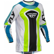 YOUTH LITE LE CURRENT JERSEY WHITE/LIME/BLUE YXL