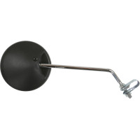 ROUND CLAMP-ON MIRROR BLACK 10