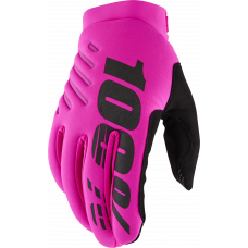 BRISKER WOMEN'S GLOVES NEON PINK/BLACK LG BRISKER WOMEN'S GLOVES NEON PINK/BLACK LG