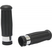 GRIPS VINTAGE CHROME RING 96-UP CABLE THROTTLE