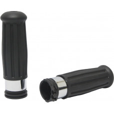 GRIPS VINTAGE CHROME RING 96-UP CABLE THROTTLE