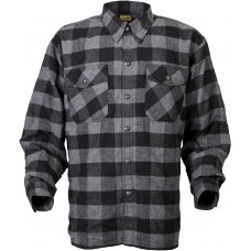 COVERT MOTO FLANNEL BLACK/GREY 2X