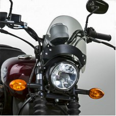 FLYSCREEN WINDSCREEN SMOKE BLACK HARDWARE