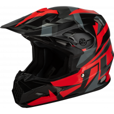 MX-96 SPLINTER HELMET BLACK/RED 2X