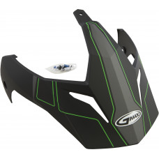 VISOR W/SCREWS EXPEDITION MATTE BLACK/HI-VIS GREEN GM-11