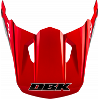 KINETIC DBK HELMET VISOR RED/BLACK/GREY XS/SM