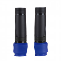UPPER FORK W/CLAMP PROTECTOR BLACK/BLUE