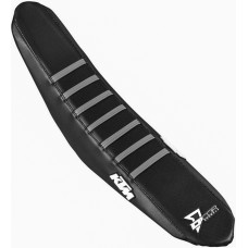 SEAT COVER BLACK/GREY RIBS SEAT COVER BLACK/GREY RIBS