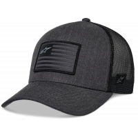 FLAG SNAPBACK HAT CHARCOAL HEATHER/BLACK