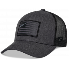FLAG SNAPBACK HAT CHARCOAL HEATHER/BLACK