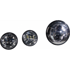 LED HEADLIGHT/PASSING LAMP SET CHROME