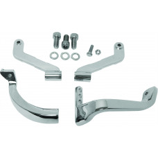 FLOORBOARD MOUNTS CHROME FRT FLH/FLT 93-09 TOUR CVO 06-14