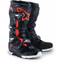 TECH 7 ENDURO DRYSTAR BLACK/RED FLUO/WHITE 8