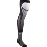KNEE BRACE SOCKS BLACK/WHITE LG/XL
