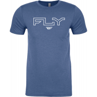 FLY EDGE TEE COOL BLUE HEATHER 2X