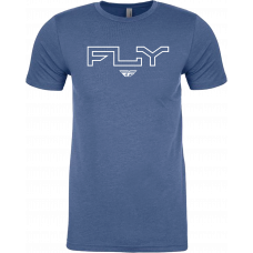 FLY EDGE TEE COOL BLUE HEATHER 2X