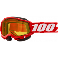 ACCURI 2 SNOWMOBILE GOGGLE RED W/ YELLOW LENS