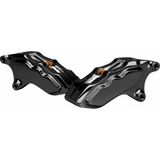 6 PIST FRONT DUAL CALIPER KIT BLACK FOR 11.8