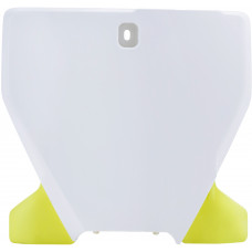 FRONT NUMBER PLATE WHITE/YELLOW
