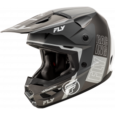 KINETIC RALLY HELMET MATTE GREY/BLACK/WHITE 2X