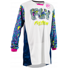 YTH KINETIC MESH MUTANT JERSEY WHITE/BLUE/MULTI YL