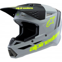 SM3 YOUTH RADIUM HELMET GRY/BLK/YLW FLUO MATTE YL
