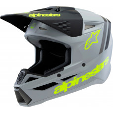 SM3 YOUTH RADIUM HELMET GRY/BLK/YLW FLUO MATTE YL