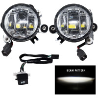 LED FOG LIGHT KIT CHROME CLEAR LENS HON