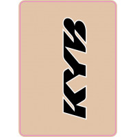 UPPER FORK DECAL KYB BLACK