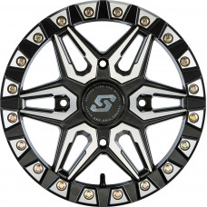 SPLIT 6 BDLK WHEEL 15X6 4/137 5+1 (+38MM) BLK/MACHINED