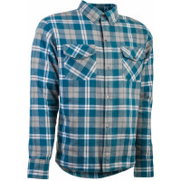 MARKSMAN FLANNEL GREY/BLUE 2X