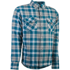 MARKSMAN FLANNEL GREY/BLUE 4X