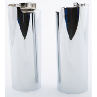 UPPR FORK TUBE CVRS CHROME +2