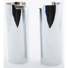 UPPR FORK TUBE CVRS CHROME +2