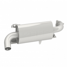 SINGLE SLIP-ON SYSTEM W/ OVAL SPORT MUFFLER CHROME
