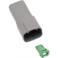 4-WIRE GREY DEUTSCH RCPTCL & WDGLCK HD# 72124-94GY