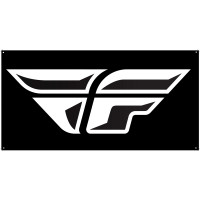 F-WING BANNER BLACK 3' X 6'