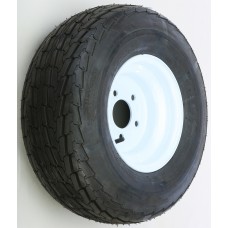 TRAILER TIRE AND WHEEL ASSEMBLY WHITE