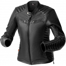 WOMENS ROADSTER AIR D3O JACKET BLACK LEATHER 2XL
