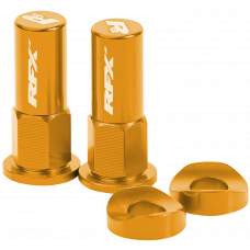 RIM LOCK NUTS & WASHERS 2PCS YELLOW
