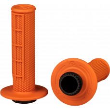 CONTROL MX LOCK-ON GRIPS ORANGE HALF WAFFLE