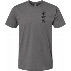 FLY ATOM TEE GUNMETAL HEATHER 2X