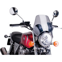 WINDSCREEN NAKED HEADLIGHT MOUNT SMOKE