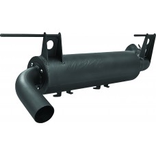 SINGLE SLIP-ON SYSTEM W/ PERFORMANCE MUFFLER BLK