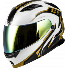 MD-01 VOLTA HELMET WHITE/GOLD/BLACK METALLIC 3X